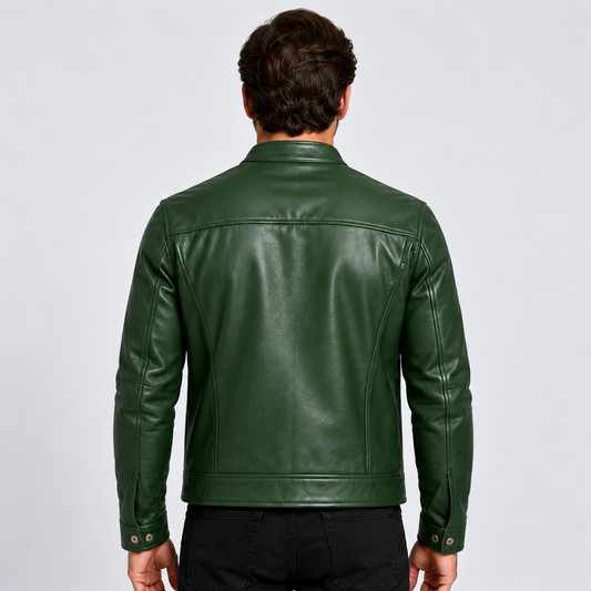 Men's Leather Jacket – Vintage Style Casual Outerwear