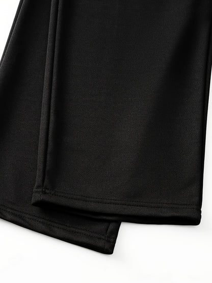 4pcs Women's Casual Jogger Pants with Drawstring and Dual Pockets, Solid Color Women's Apparel Suitable for All Seasons