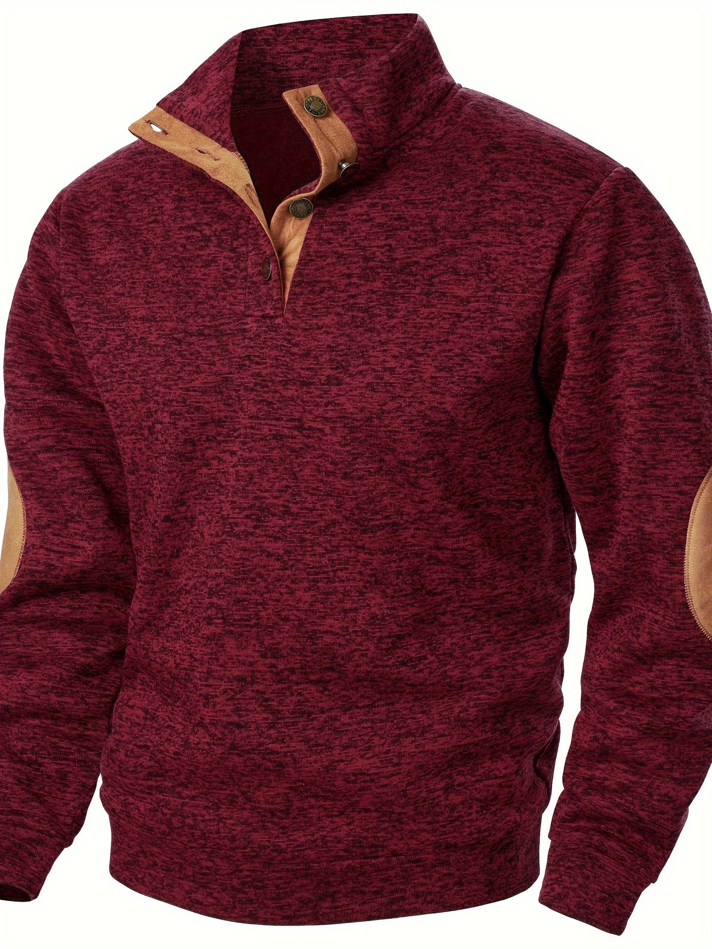 Autumn and winter Men's stand-collar long-sleeve casual sweatshirt top