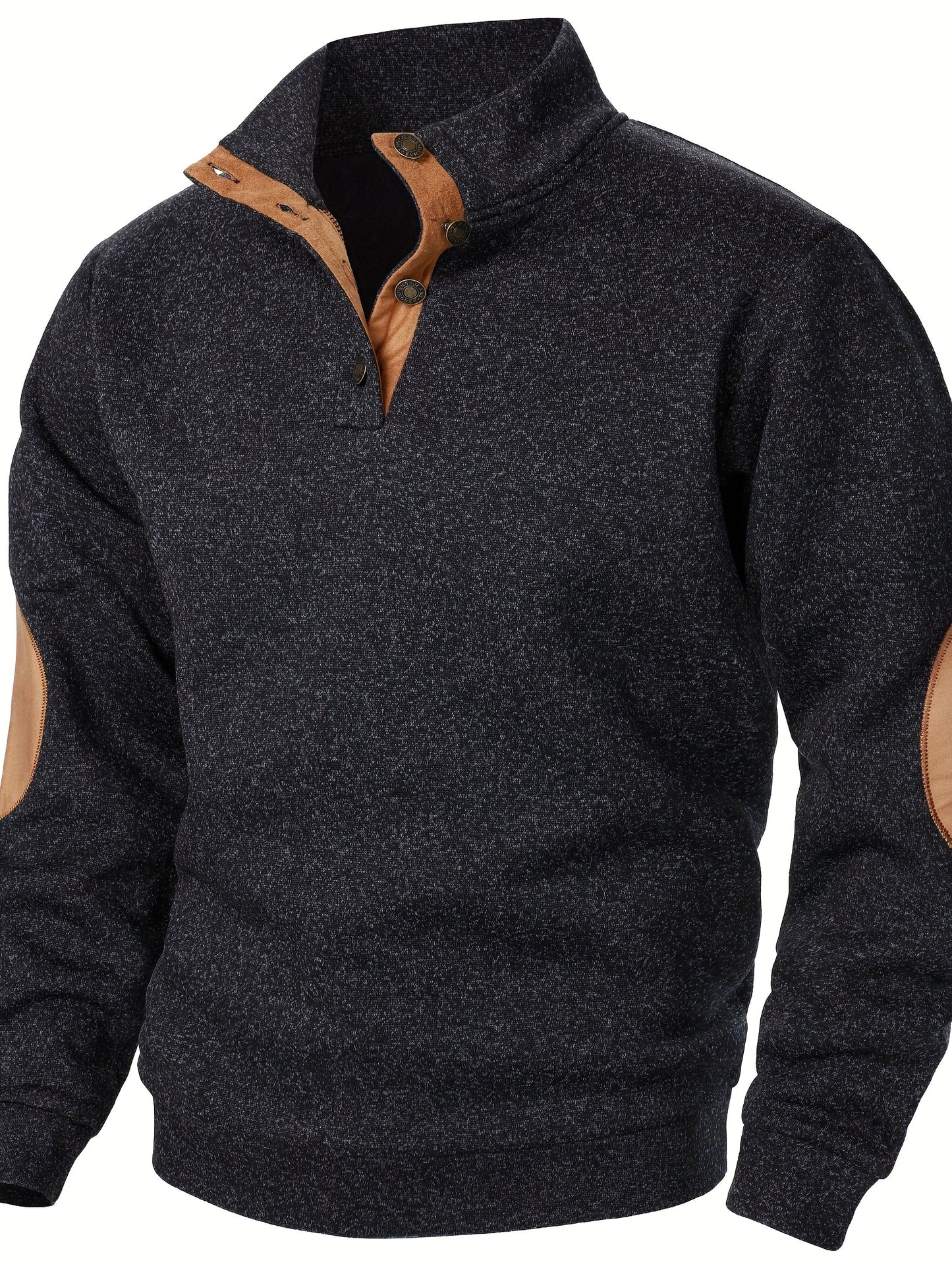 Autumn and winter Men's stand-collar long-sleeve casual sweatshirt top