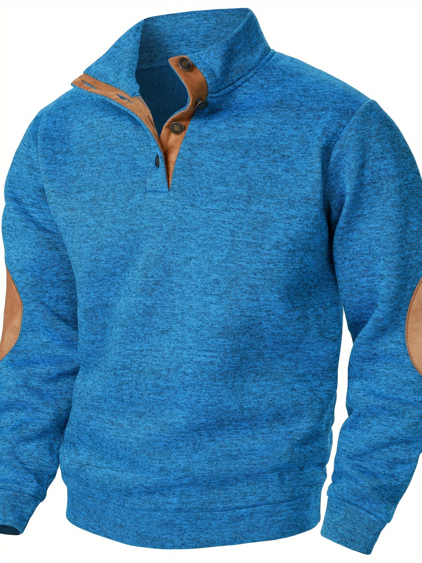 Autumn and winter Men's stand-collar long-sleeve casual sweatshirt top