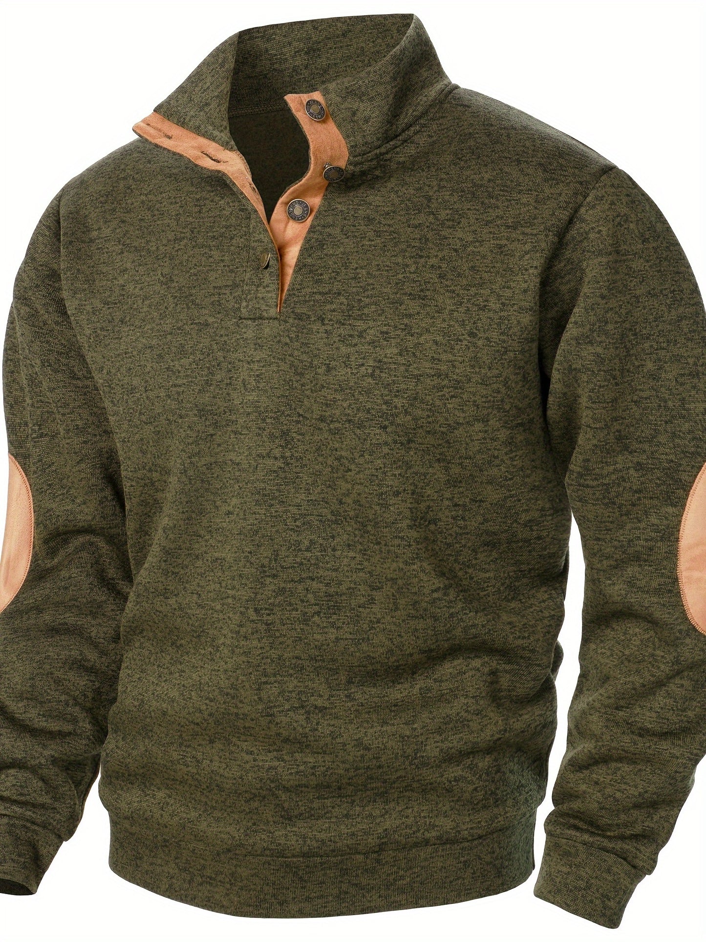 Autumn and winter Men's stand-collar long-sleeve casual sweatshirt top
