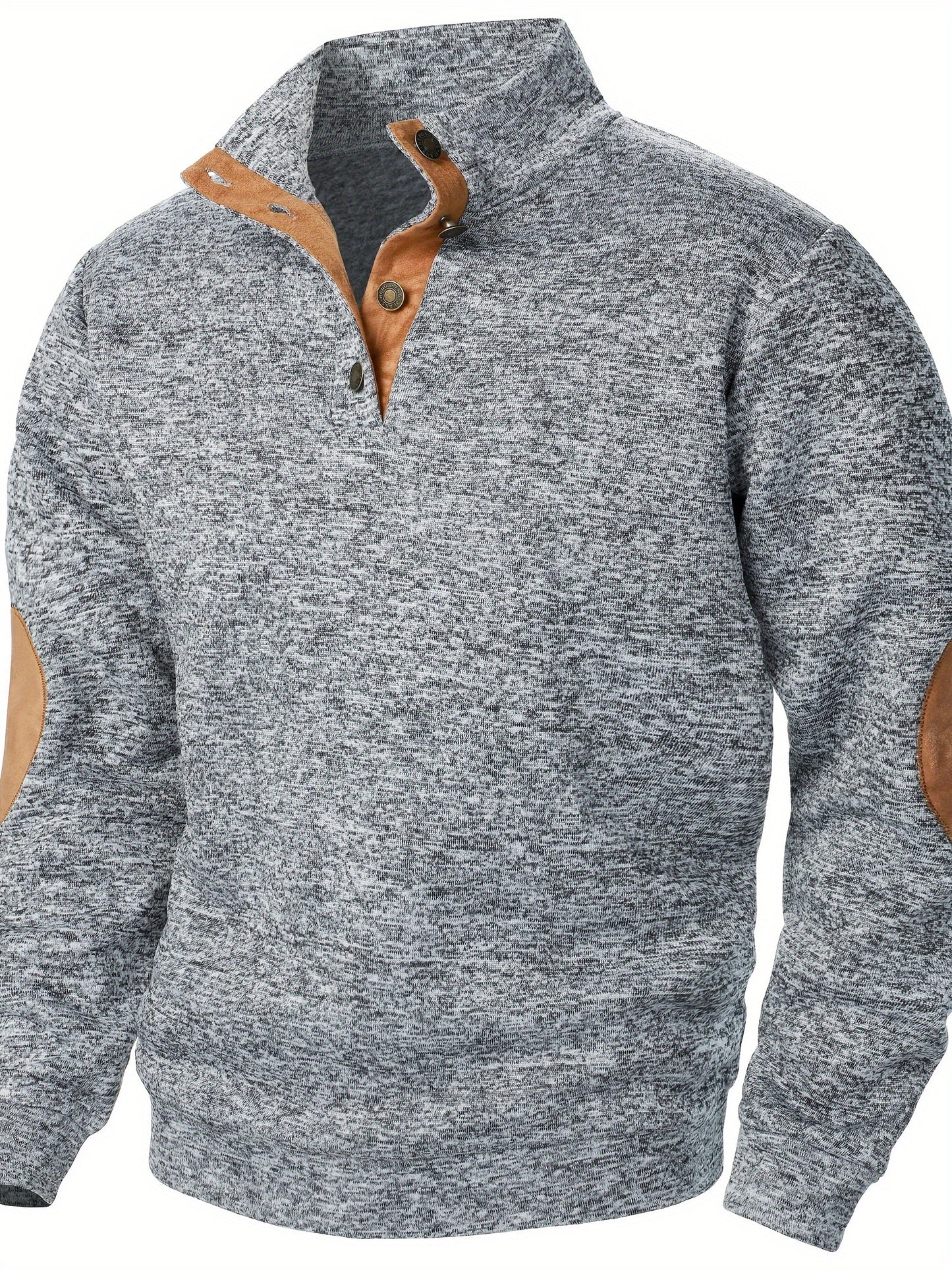 Autumn and winter Men's stand-collar long-sleeve casual sweatshirt top