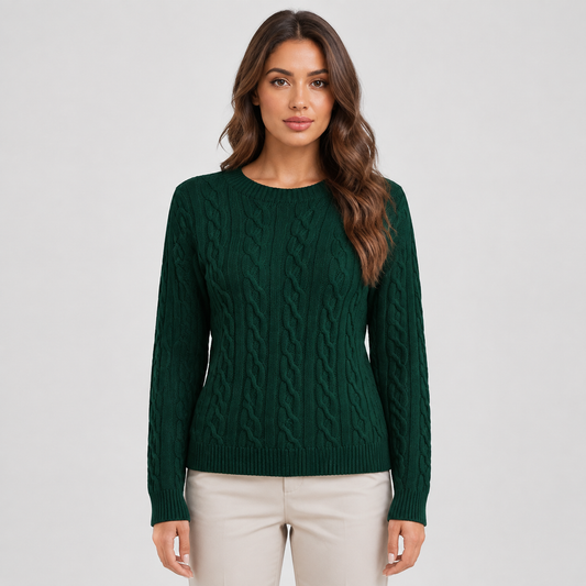 Women's Chunky Knit Jumper – Drop Shoulder Fit