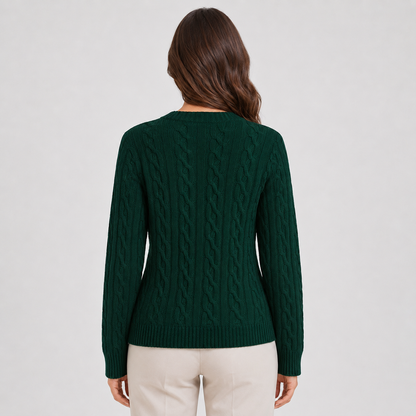 Women's Chunky Knit Jumper – Drop Shoulder Fit