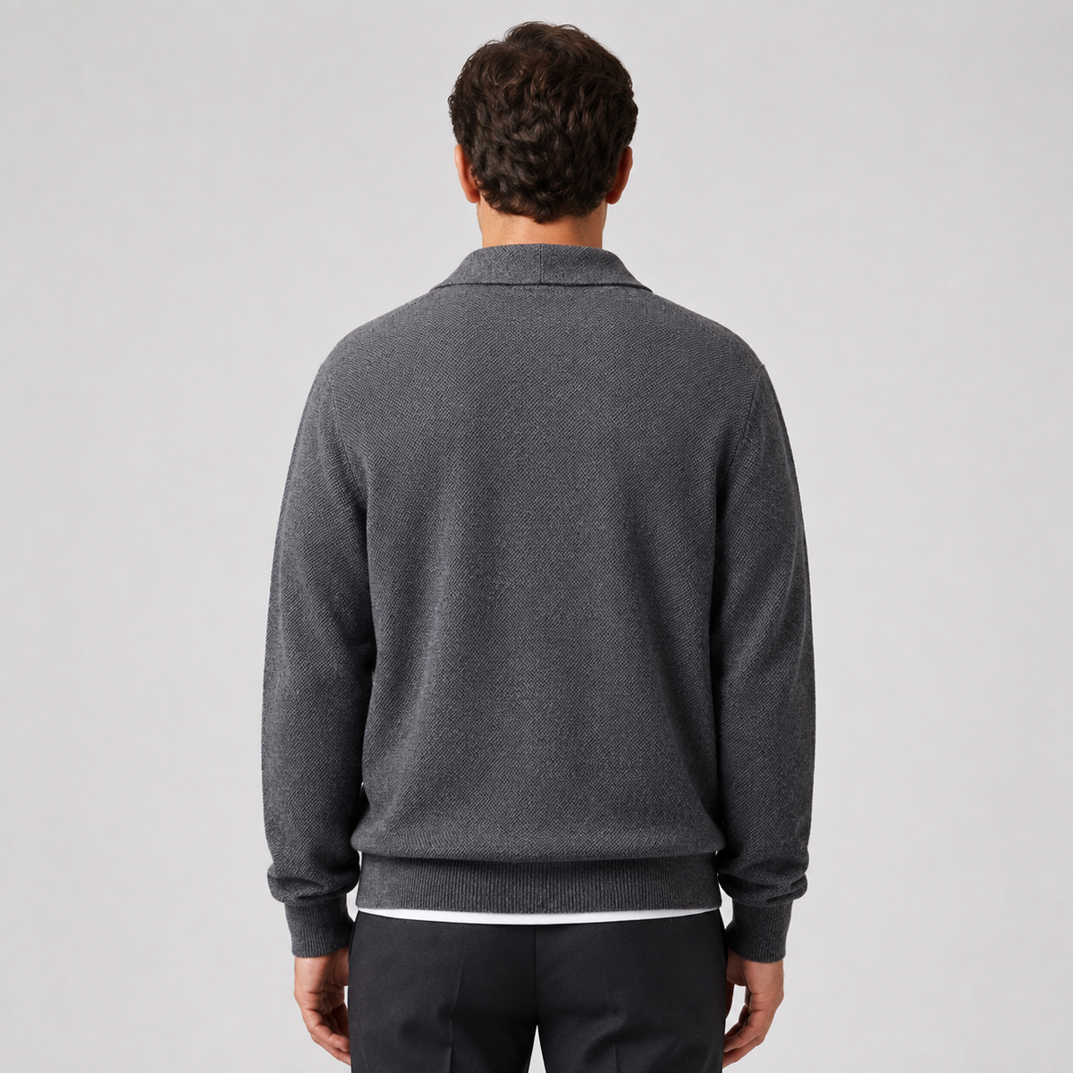 Men's Soft Knit Button Overshirt – Relaxed Fit