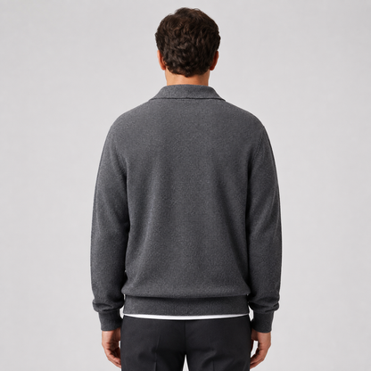 Men's Soft Knit Button Overshirt – Relaxed Fit