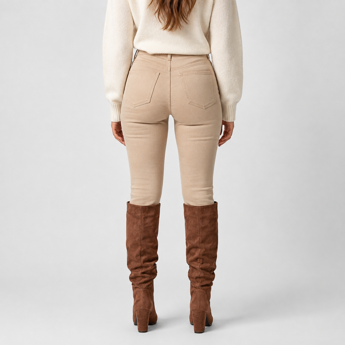 Women's Over-The-Knee Heeled Boots – Pointed Toe Block Heel