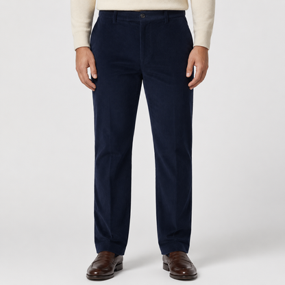 Men's Corduroy Trousers – Elasticated Waist Smart Casual
