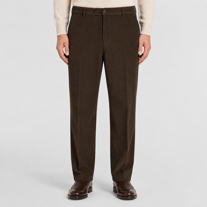 Men's Corduroy Trousers – Elasticated Waist Smart Casual