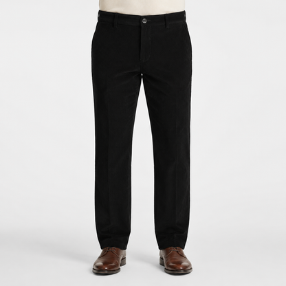 Men's Corduroy Trousers – Elasticated Waist Smart Casual