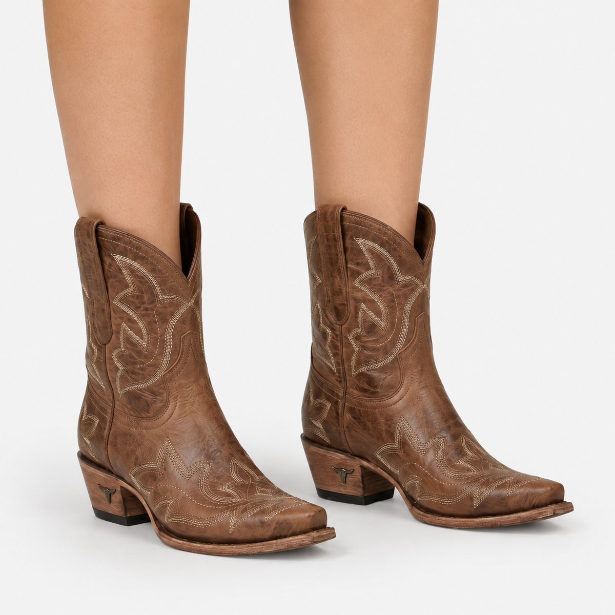 Women's Embroidered Cowboy Boots – Mid-Calf Western Style