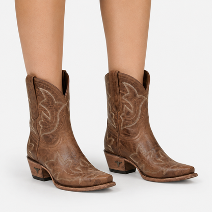 Women's Embroidered Cowboy Boots – Mid-Calf Western Style
