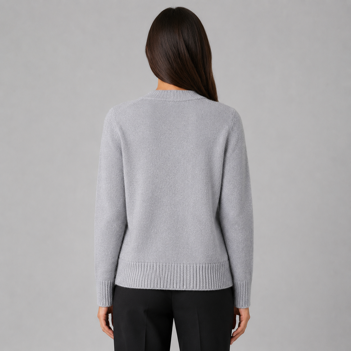 Women's V-Neck Cardigan – Gold Heart Button Detail