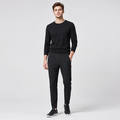 Men's Jogger Trousers – Elastic Waist Slim Fit