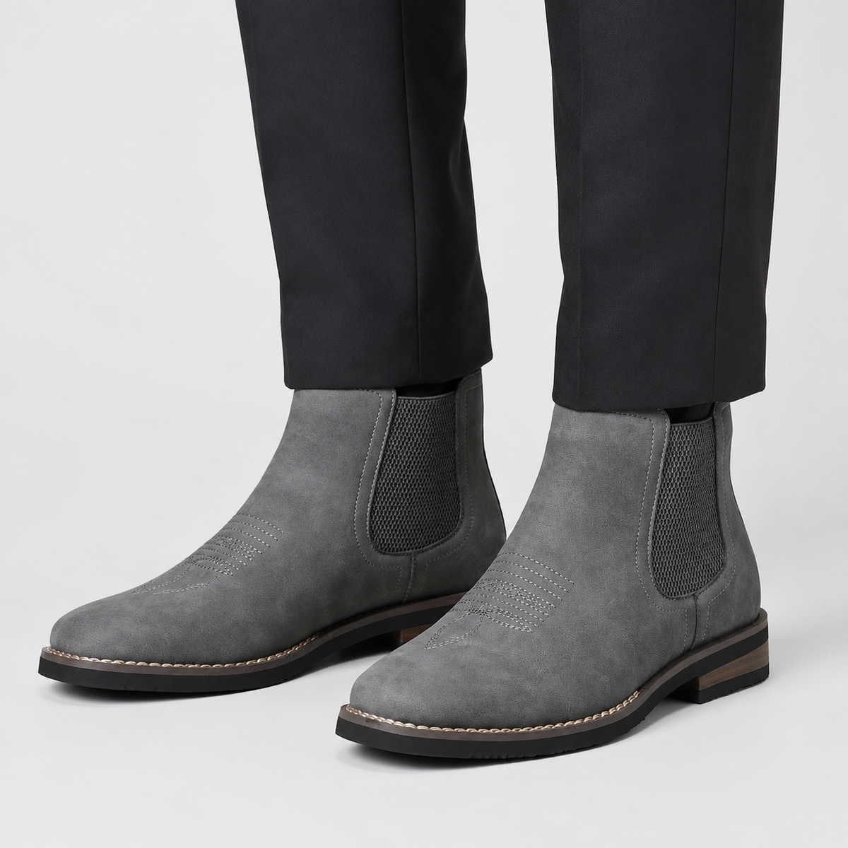 Men's Leather Boots – Classic Lace-Up Style