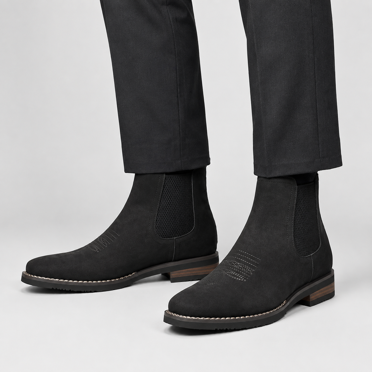 Men's Leather Boots – Classic Lace-Up Style