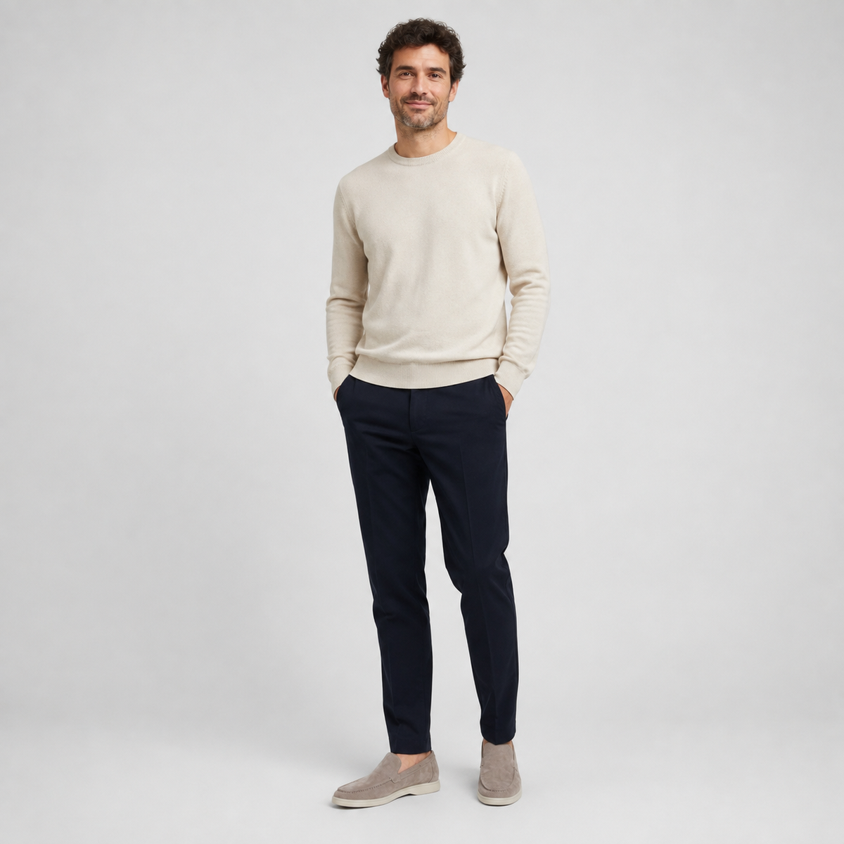 Men's Suede Slip-On Loafers – Smart Casual Comfort