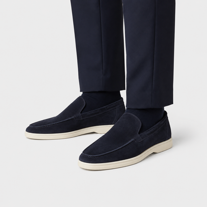 Men's Suede Slip-On Loafers – Smart Casual Comfort