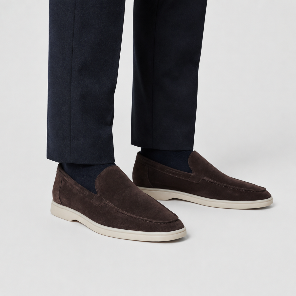 Men's Suede Slip-On Loafers – Smart Casual Comfort