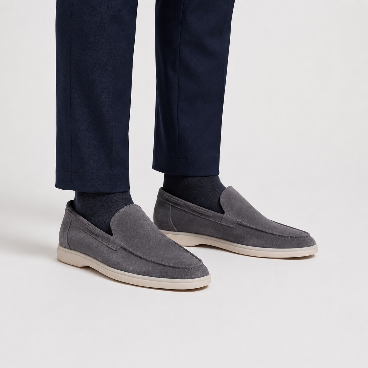 Men's Suede Slip-On Loafers – Smart Casual Comfort