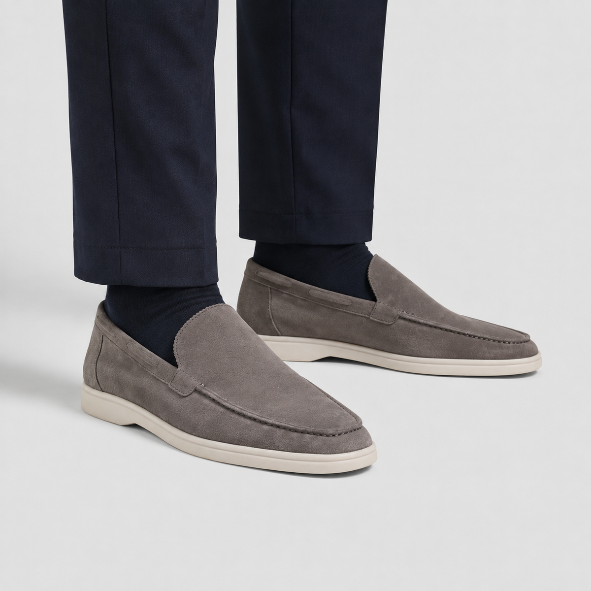 Men's Suede Slip-On Loafers – Smart Casual Comfort