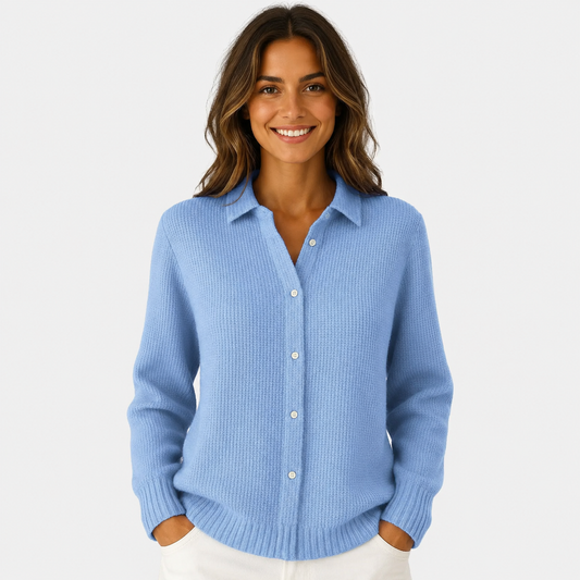 Women's Longline Knit Cardigan – Button Front