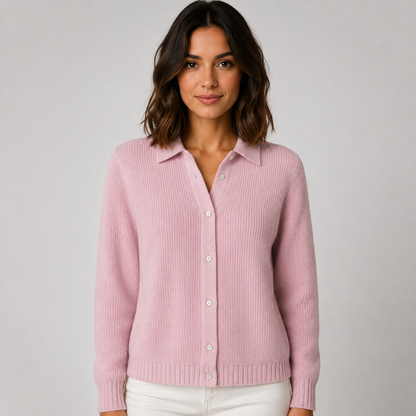 Women's Longline Knit Cardigan – Button Front