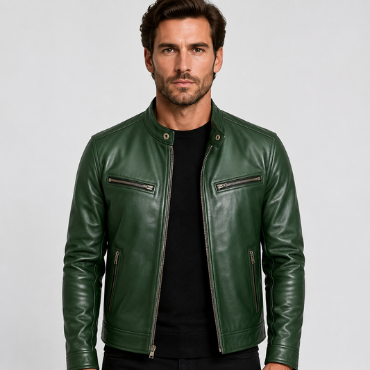 Men's Leather Jacket – Vintage Style Casual Outerwear
