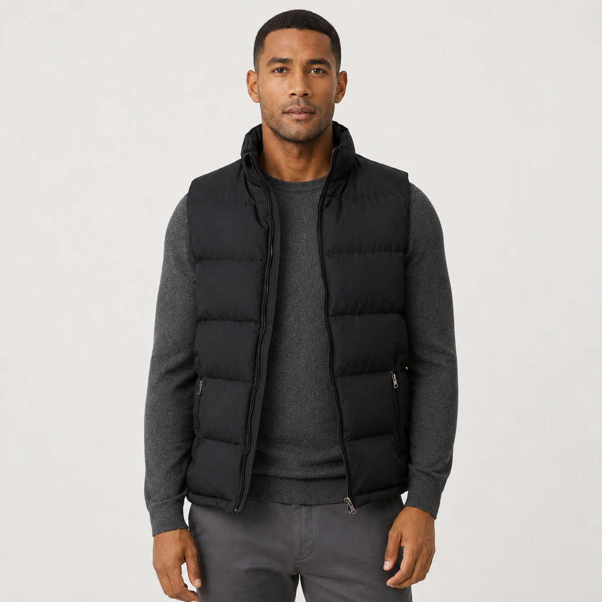 Men's Quilted Zip Bodywarmer – Sleeveless Gilet