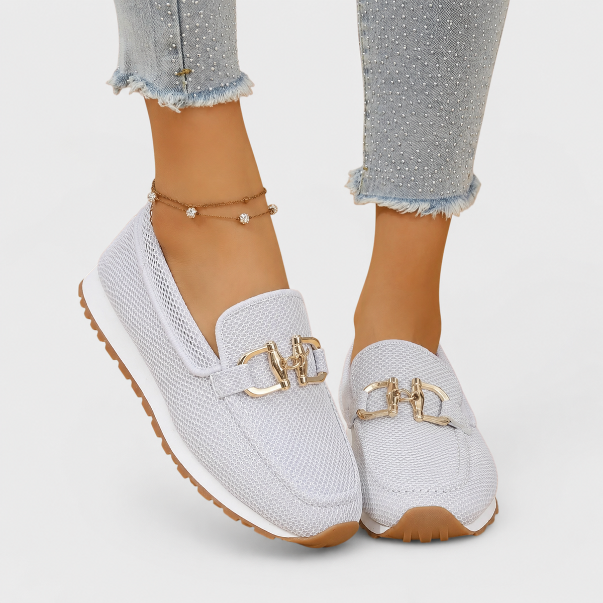 Women's Knit Loafer Sneakers – Slip-On Everyday Comfort