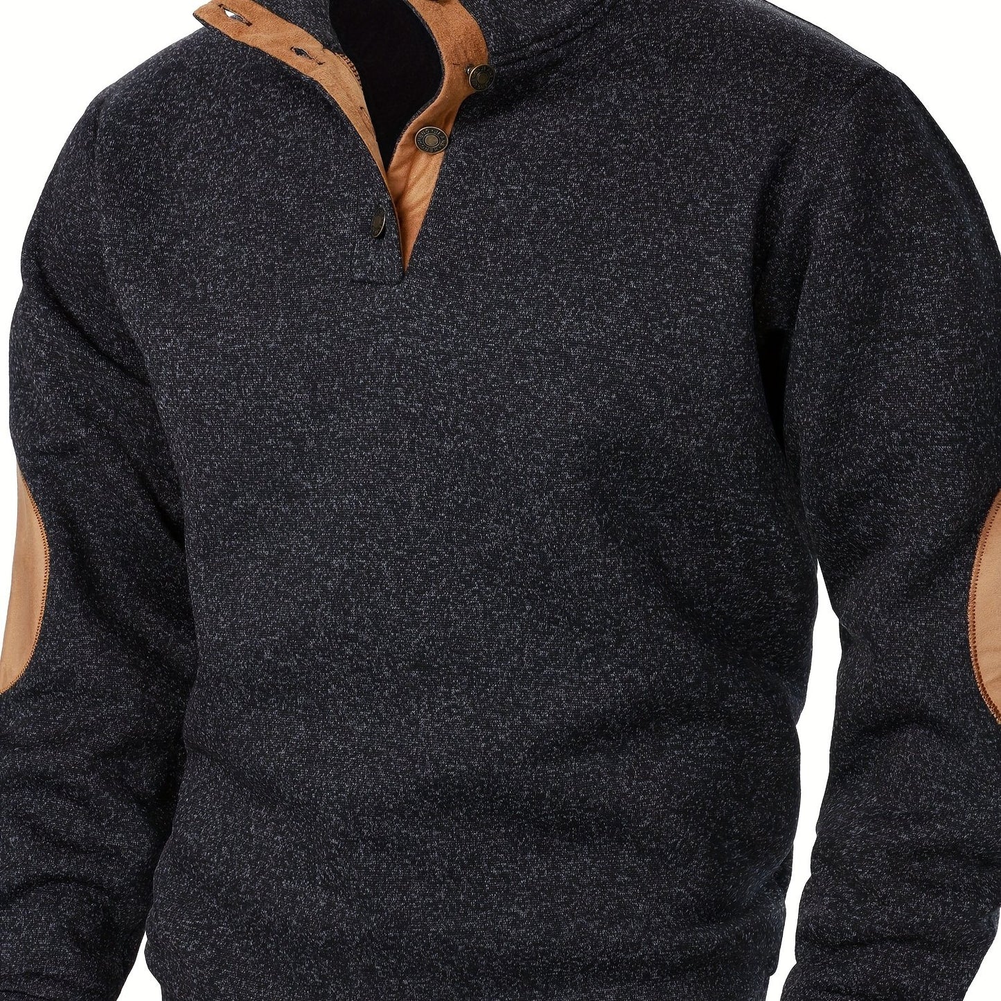 Autumn and winter Men's stand-collar long-sleeve casual sweatshirt top