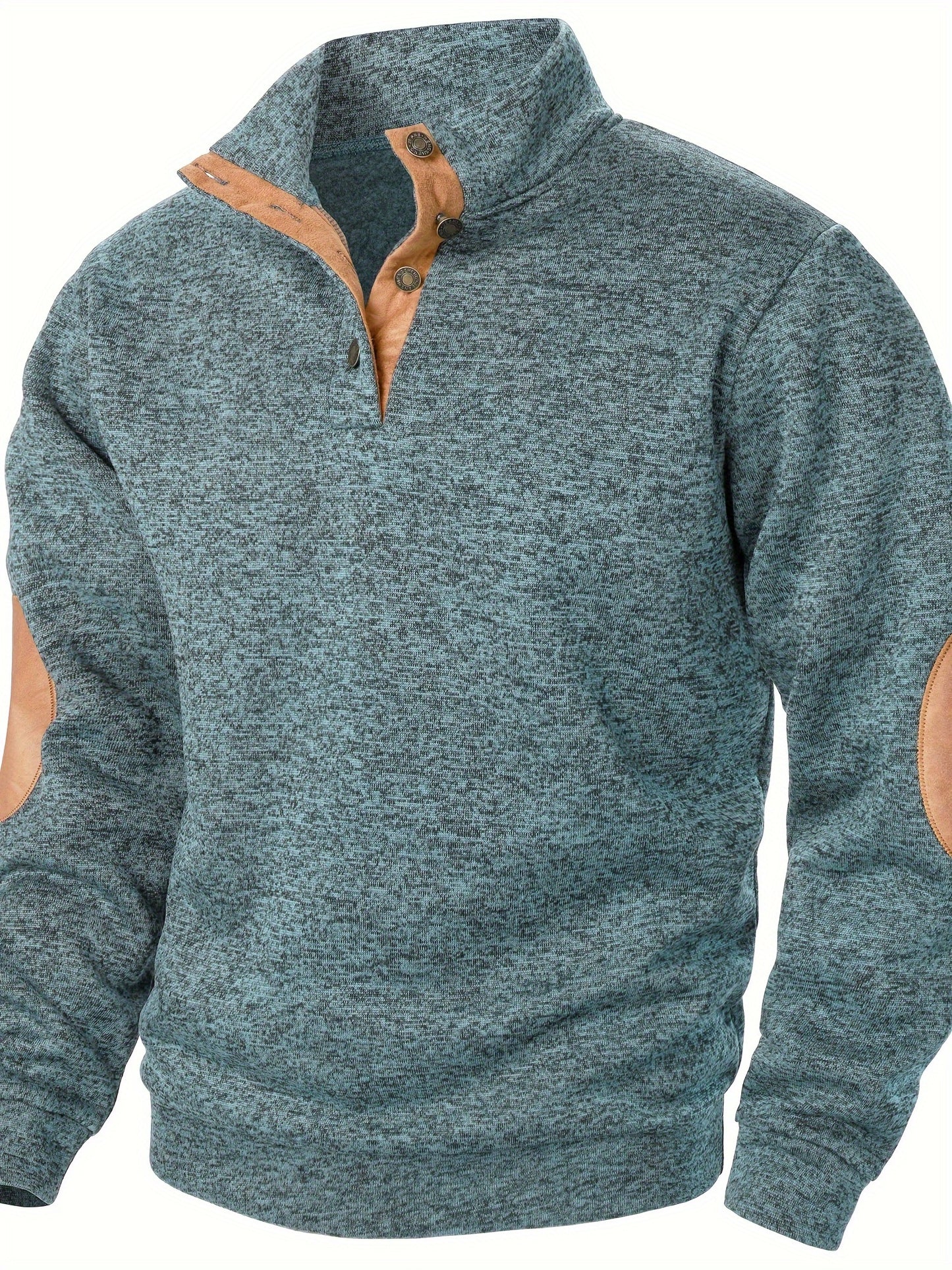 Autumn and winter Men's stand-collar long-sleeve casual sweatshirt top