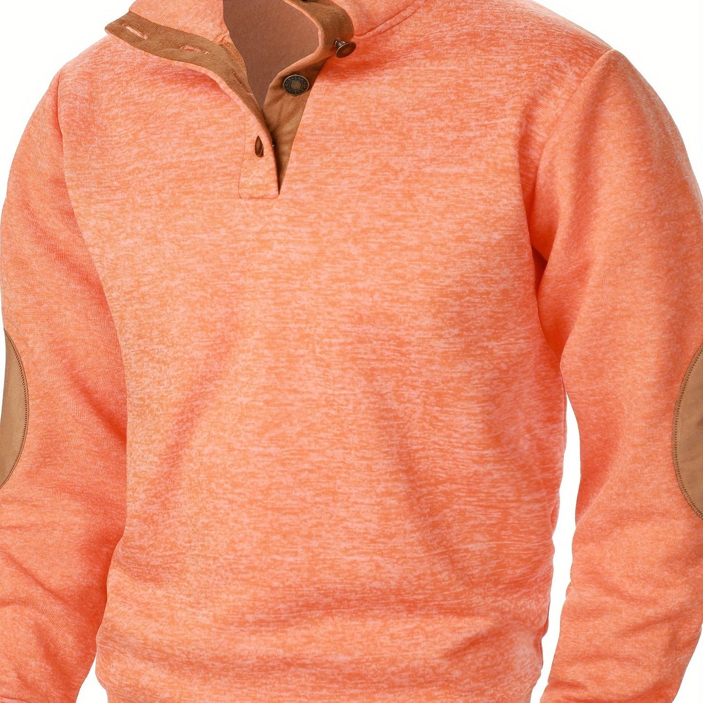 Autumn and winter Men's stand-collar long-sleeve casual sweatshirt top