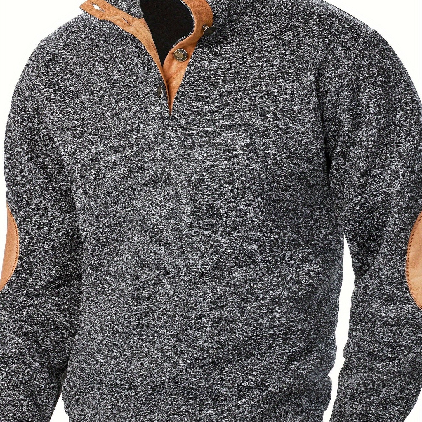 Autumn and winter Men's stand-collar long-sleeve casual sweatshirt top