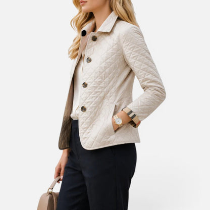 Quilted Button Front Jacket