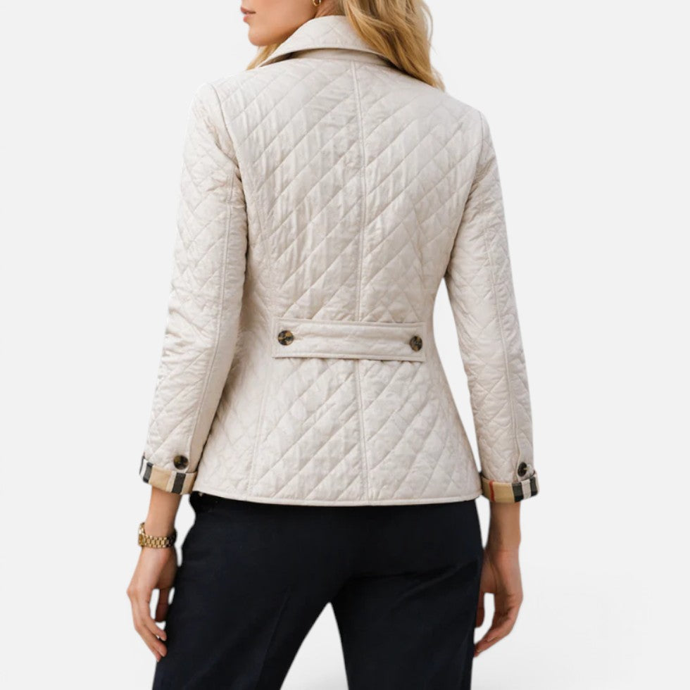 Quilted Button Front Jacket