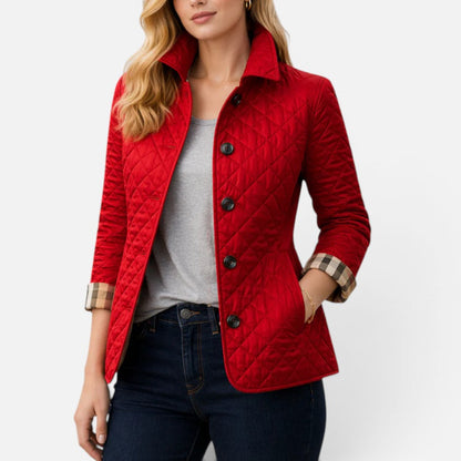 Quilted Button Front Jacket