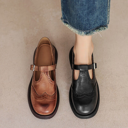 GraceStep Leather Mary Janes